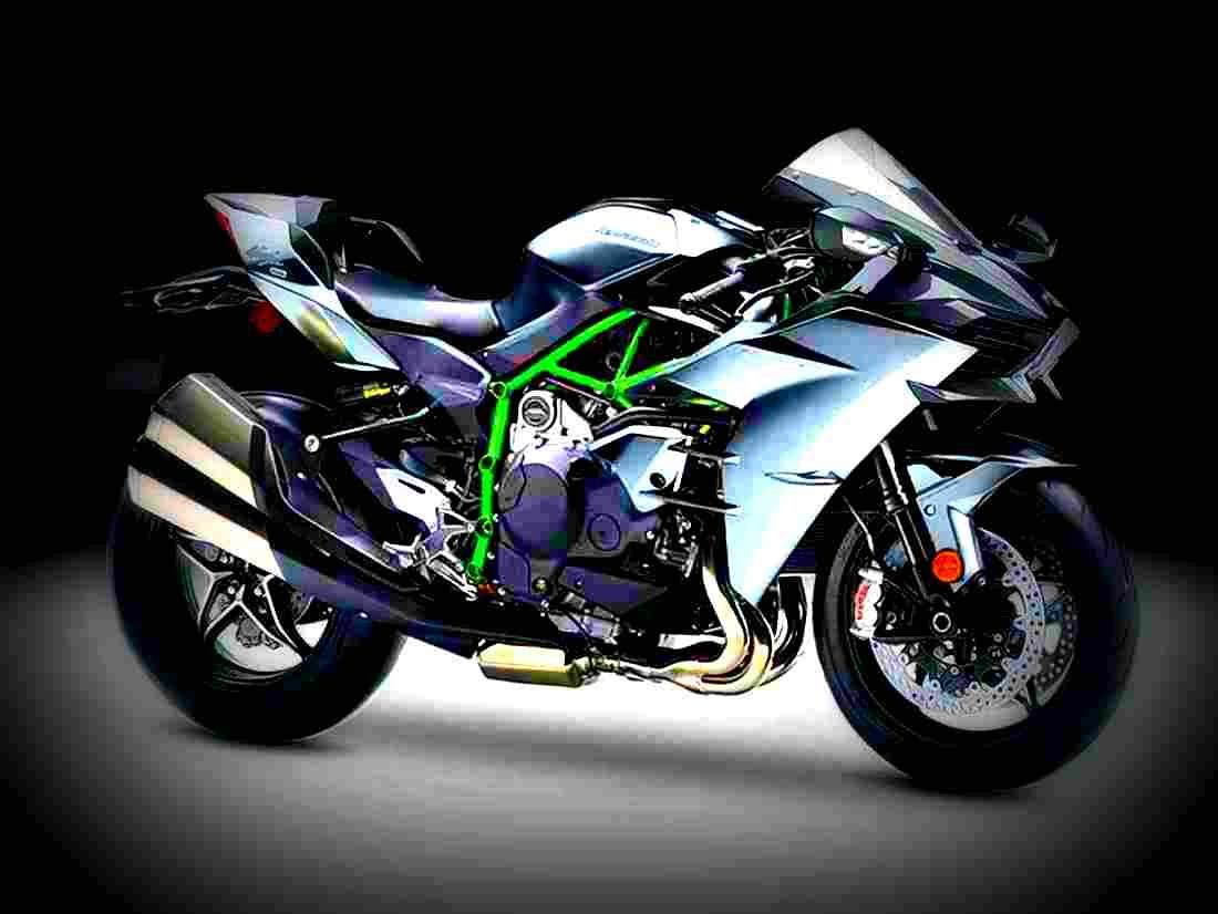 Kawasaki Ninja H2 Carbon 2017 3 motorbike A4 Photo Print
