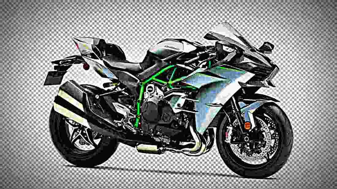 Kawasaki Ninja H2 Carbon 2018 3 motorbike A4 Photo Print