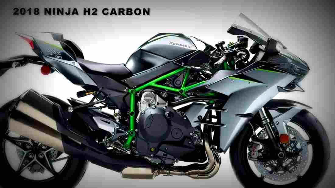 Kawasaki Ninja H2 Carbon 2018 4 motorbike A4 Photo Print