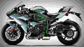 Kawasaki Ninja H2 Carbon 2019 3 motorbike A4 Photo Print