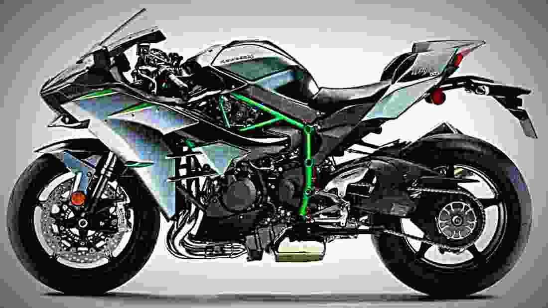 Kawasaki Ninja H2 Carbon 2019 3 motorbike A4 Photo Print