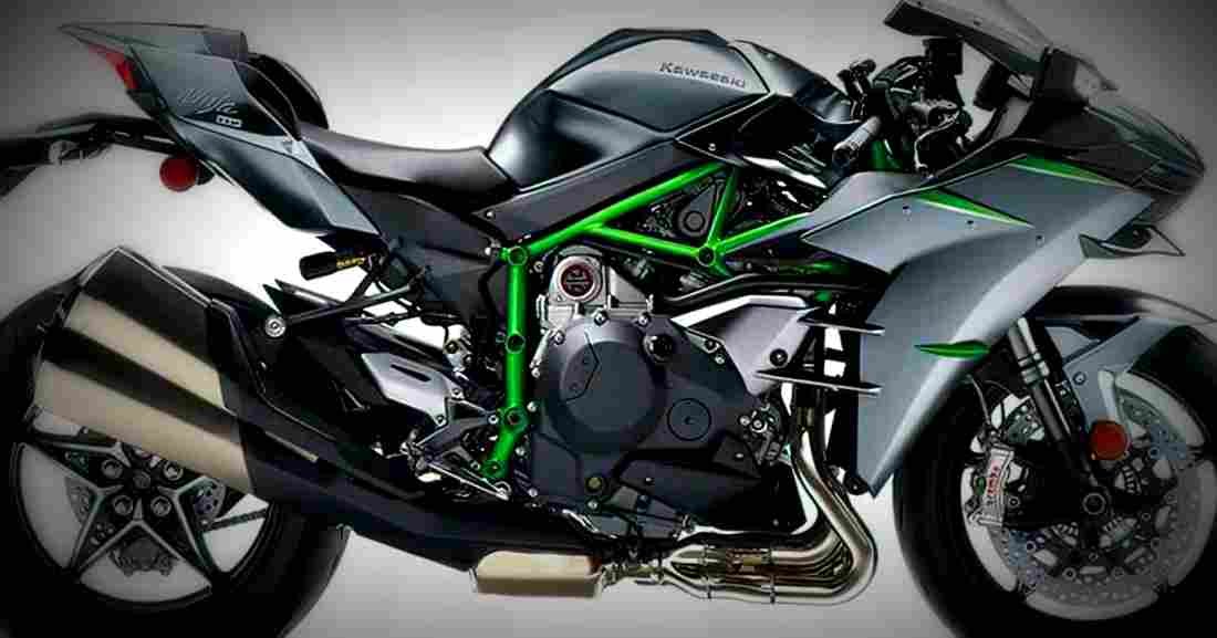 Kawasaki Ninja H2 Carbon 2019 4 motorbike A4 Photo Print