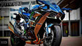 Kawasaki Ninja H2 R 2019 2 motorbike A4 Photo Print
