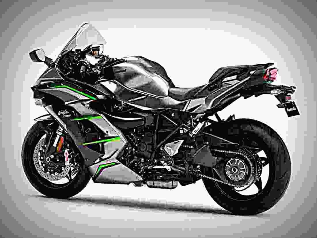 Kawasaki Ninja H2 SX 2019 4 motorbike A4 Photo Print