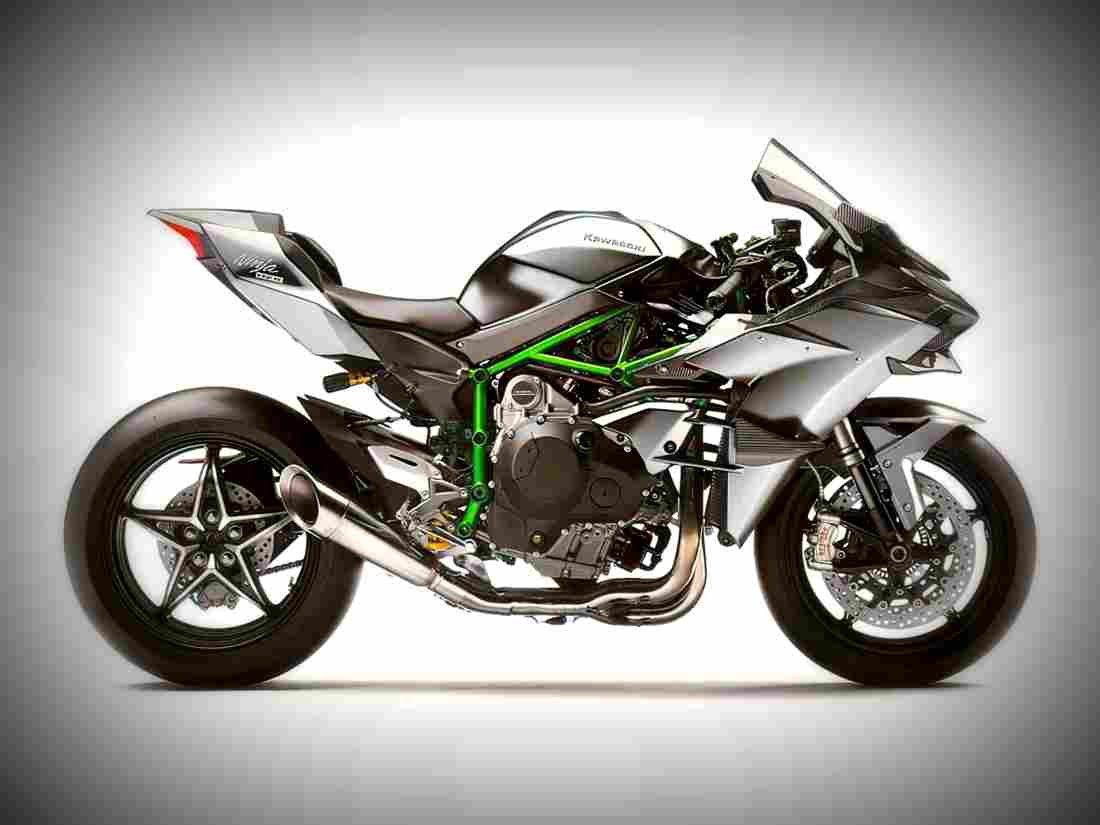Kawasaki Ninja H2R 2017 2 motorbike A4 Photo Print