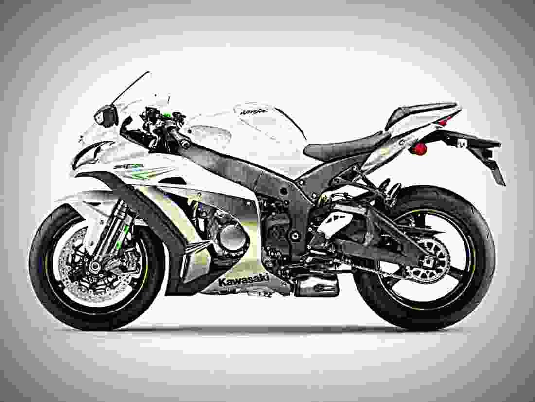 Kawasaki Ninja ZX 10R 2017 1 motorbike A4 Photo Print