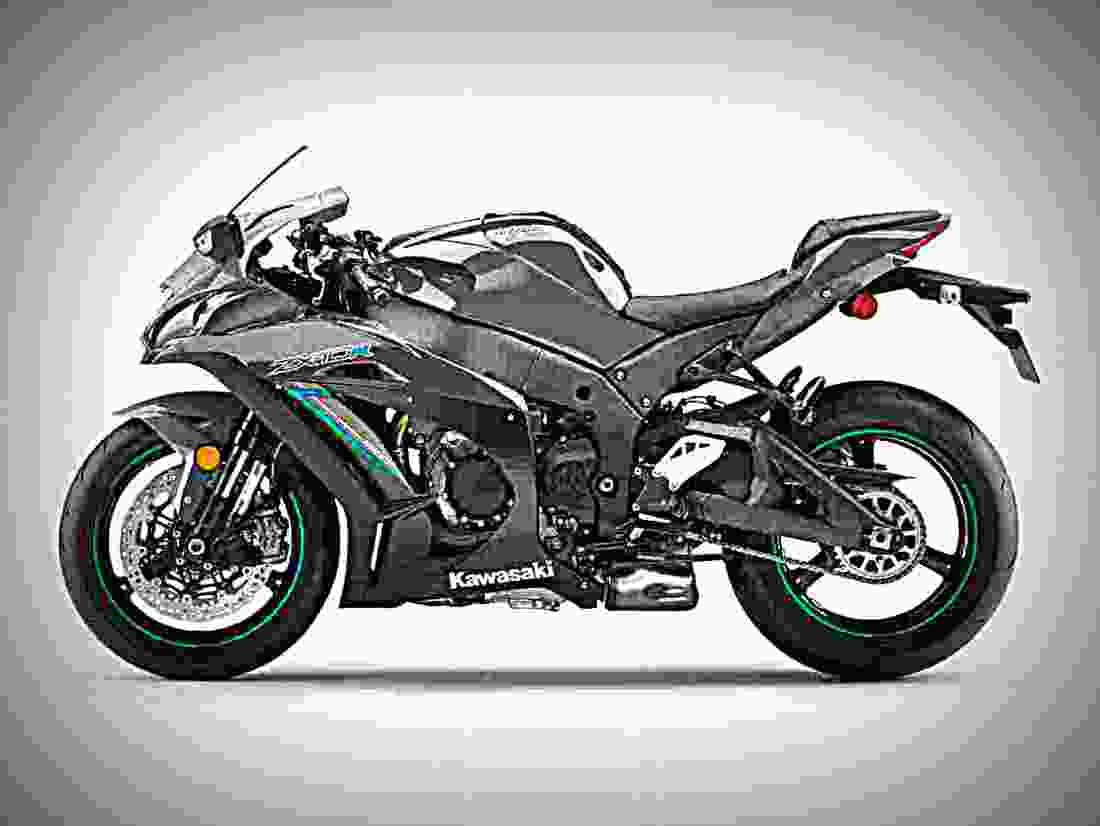 Kawasaki Ninja ZX 10R ABS 2019 1 motorbike A4 Photo Print