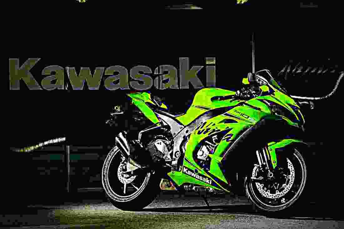 Kawasaki Ninja ZX 10RR 2019 4 motorbike A4 Photo Print