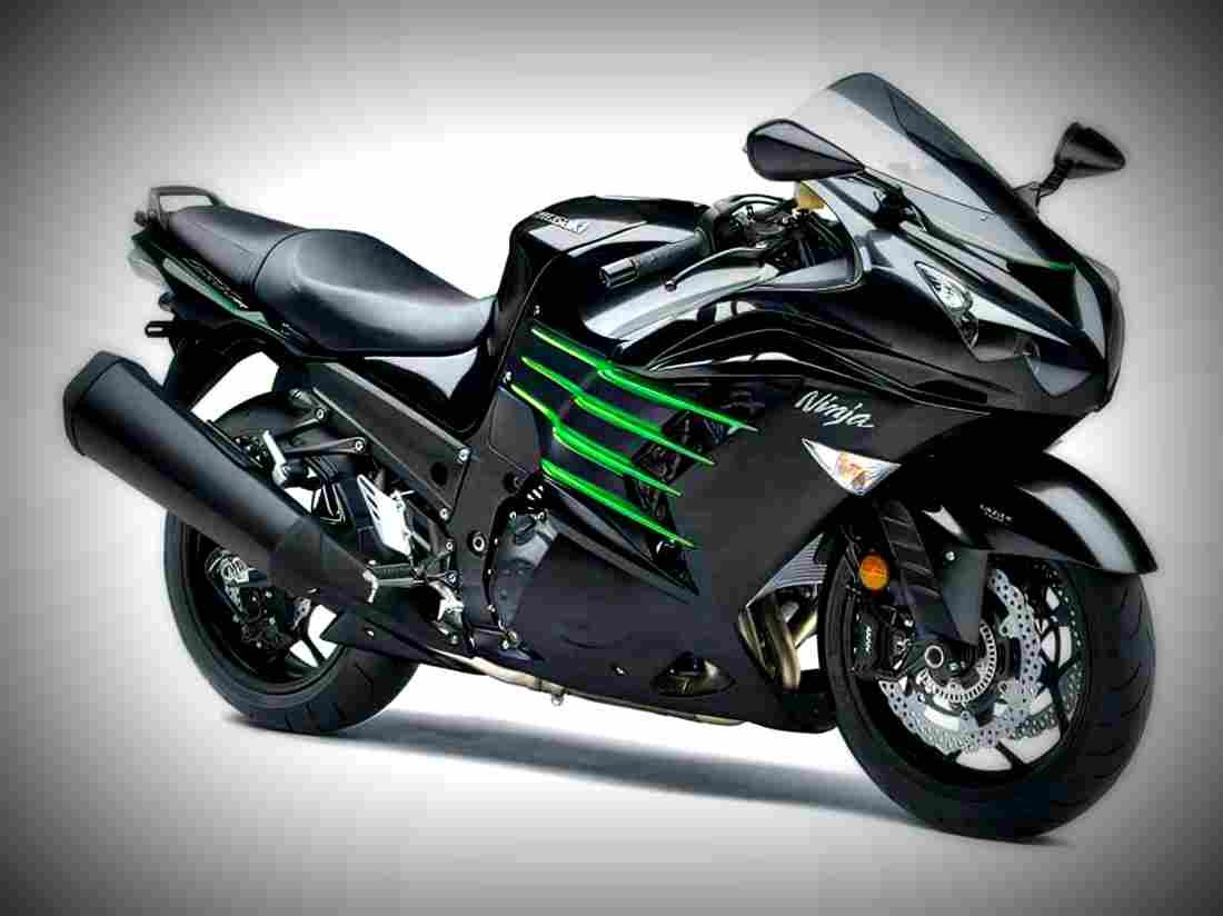 Kawasaki Ninja ZX 14R 2017 3 motorbike A4 Photo Print