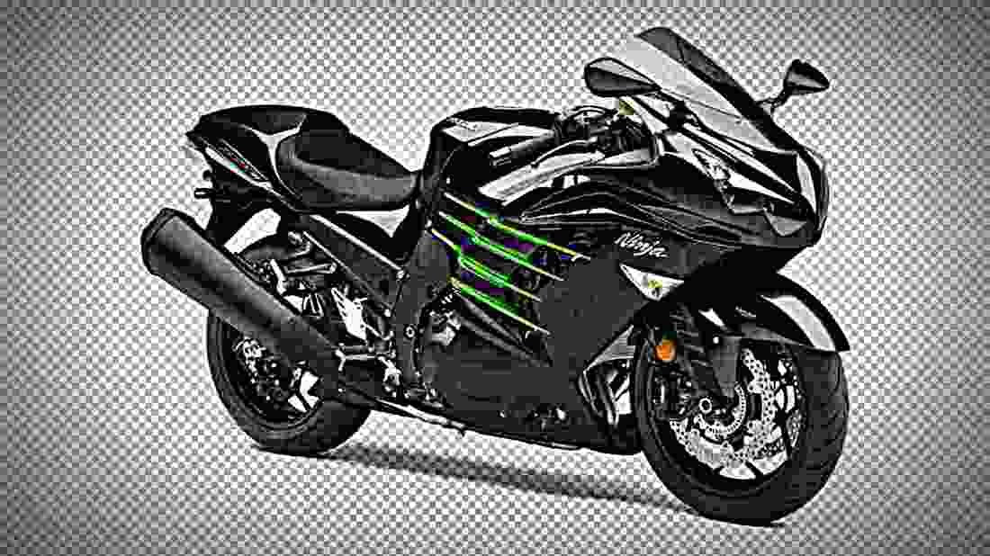 Kawasaki Ninja ZX 14R SE 2017 4 motorbike A4 Photo Print