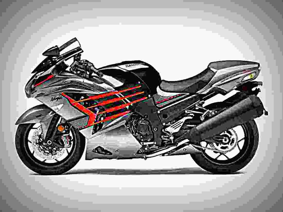 Kawasaki Ninja ZX 14R SE 2018 1 motorbike A4 Photo Print