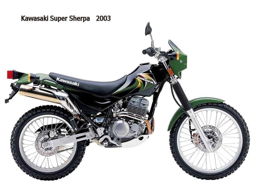 Kawasaki SuperSherpa 2003 motorbike A4 Photo Print