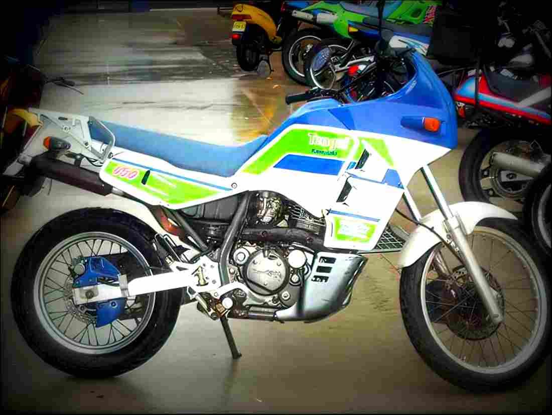 Kawasaki Tengai 1991 4 motorbike A4 Photo Print