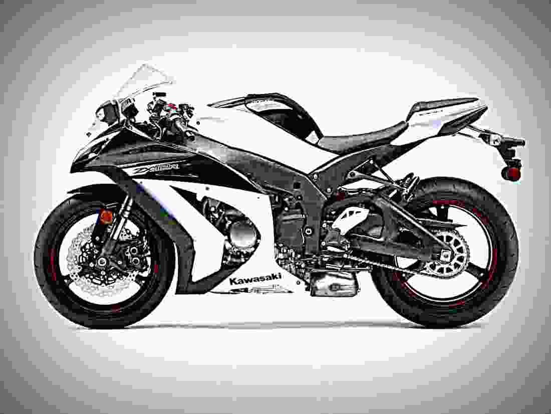 Kawasaki Tengai (reduced effect) 1990 3 motorbike A4 Photo Print