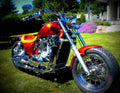 Kawasaki VN 15 1987 1 motorbike A4 Photo Print