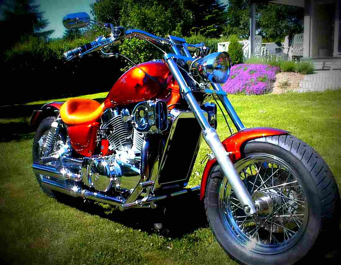 Kawasaki VN 15 1987 1 motorbike A4 Photo Print