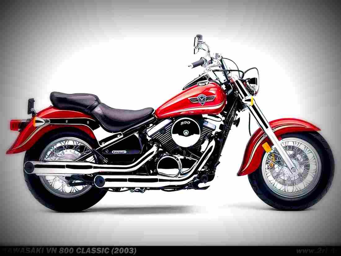 Kawasaki VN 1500 Classic 1997 5 motorbike A4 Photo Print