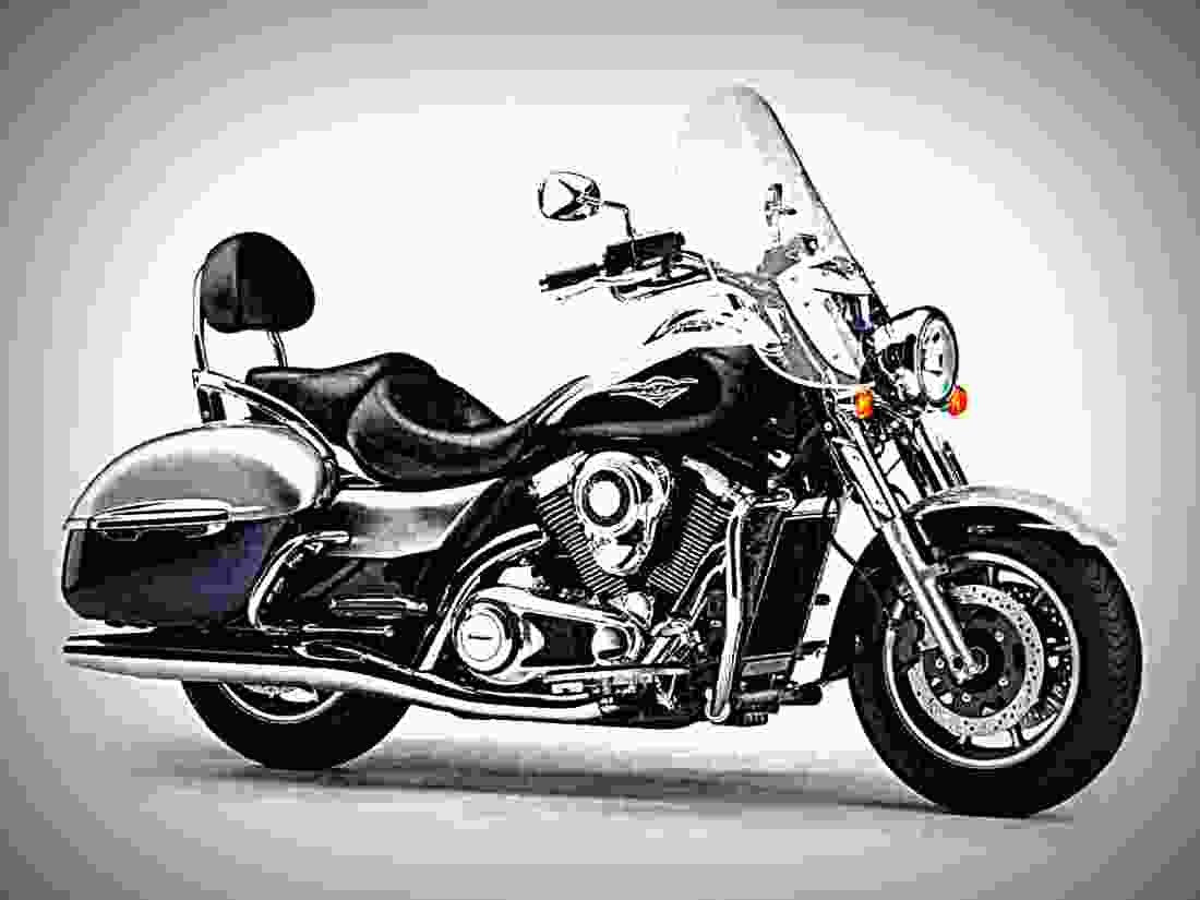 Kawasaki VN 1700 Classic 2017 2 motorbike A4 Photo Print