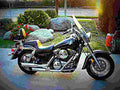 Kawasaki VN 800 1997 4 motorbike A4 Photo Print