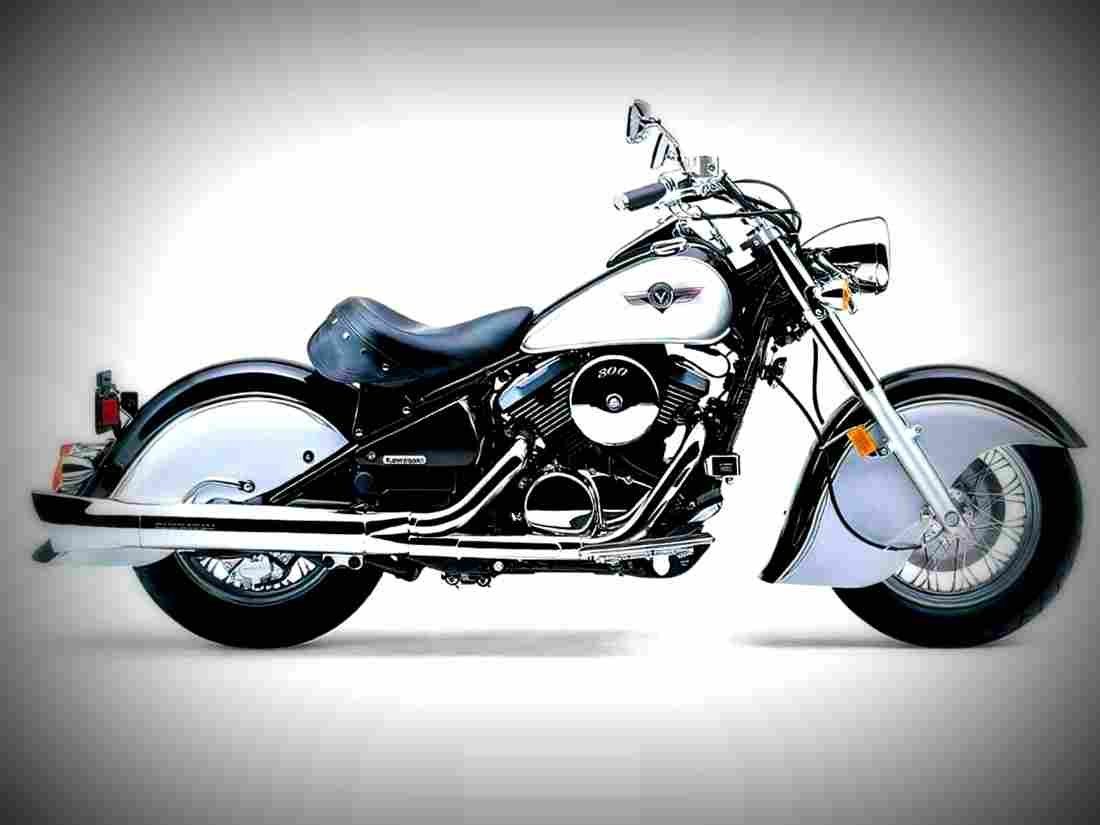 Kawasaki VN 800 Classic 2001 2 motorbike A4 Photo Print