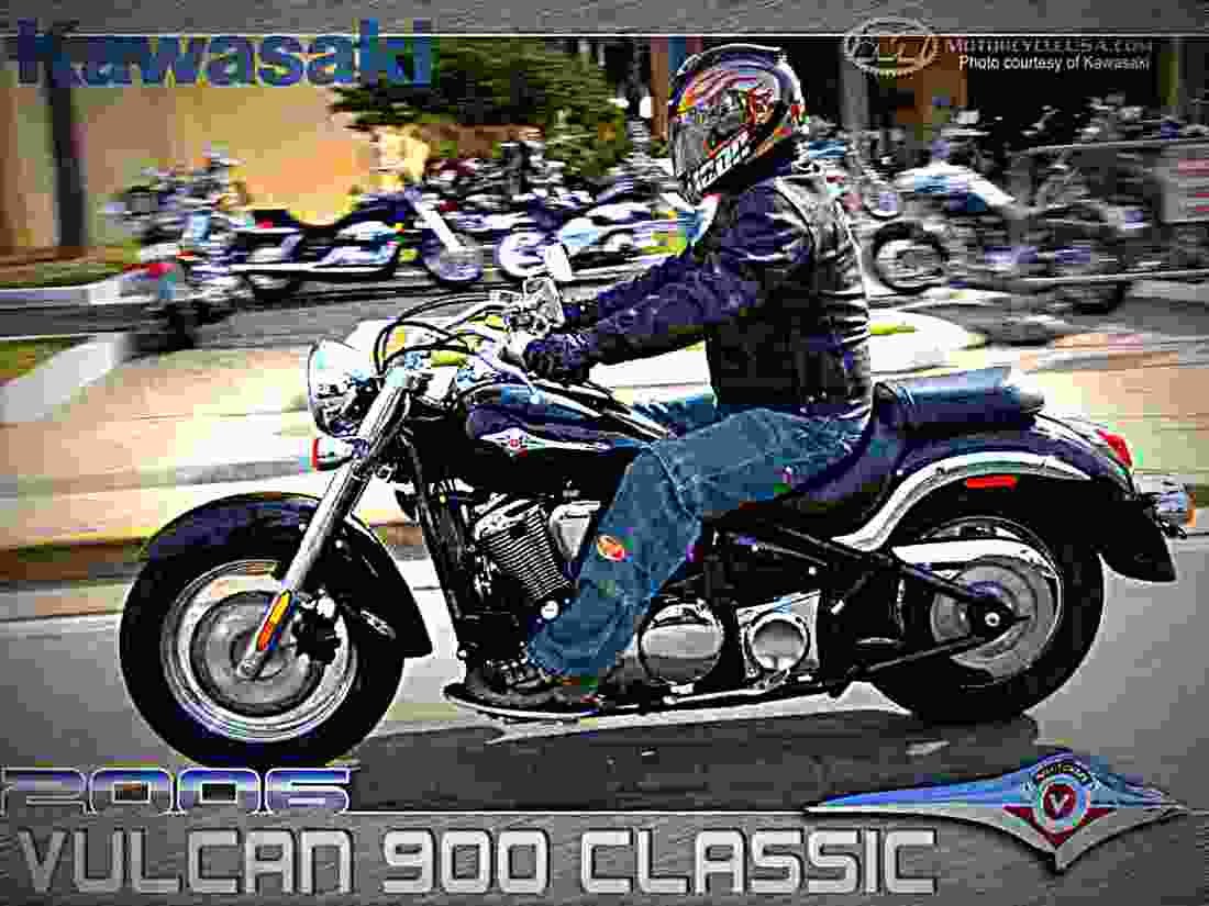 Kawasaki VN 800 Classic 2002 3 motorbike A4 Photo Print