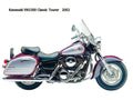 Kawasaki VN1500 ClassicTourer 2002 motorbike A4 Photo Print