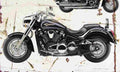 Kawasaki VN2000 2004 Aged Vintage A4 Photo Print