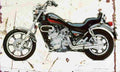 Kawasaki VN750 1986 Aged Vintage A4 Photo Print