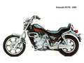 Kawasaki VN750 1986 motorbike A4 Photo Print