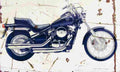 Kawasaki VN800 1995 Aged Vintage A4 Photo Print