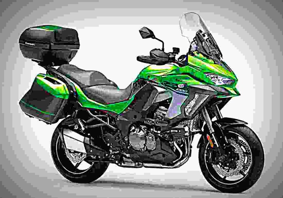 Kawasaki Versys 1000 2019 1 motorbike A4 Photo Print