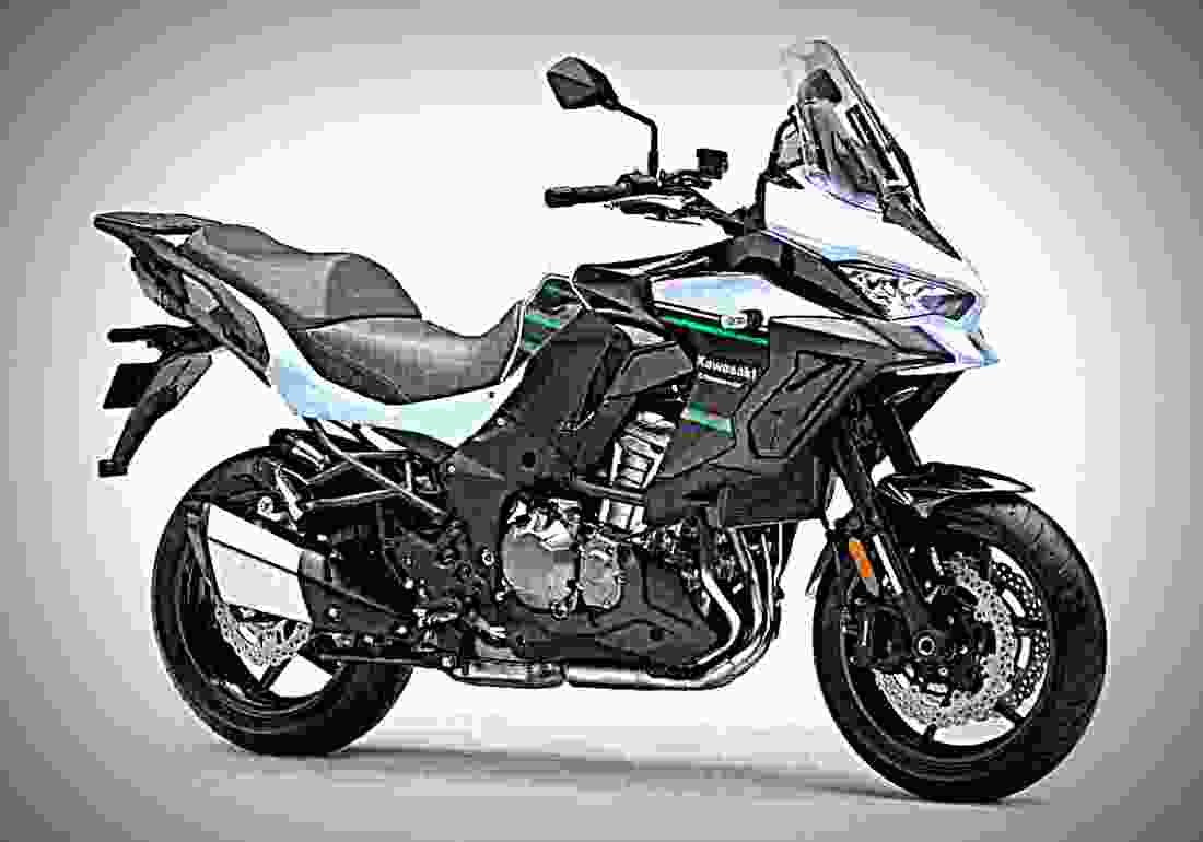 Kawasaki Versys 1000 2019 3 motorbike A4 Photo Print