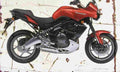 Kawasaki Versys 2007 Aged Vintage A4 Photo Print