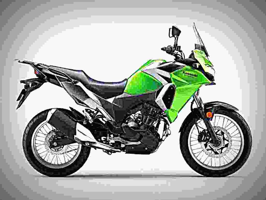 Kawasaki Versys X 300 2017 2 motorbike A4 Photo Print