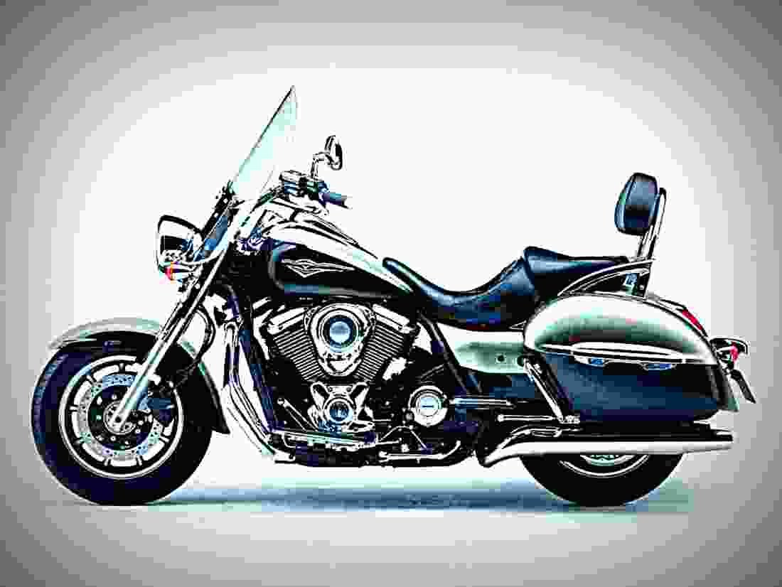 Kawasaki Vulcan 1700 Nomad 2017 4 motorbike A4 Photo Print