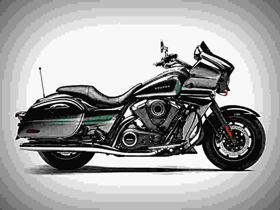 Kawasaki Vulcan 1700 Vaquero ABS 2017 3 motorbike A4 Photo Print
