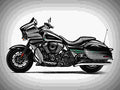 Kawasaki Vulcan 1700 Vaquero ABS 2018 2 motorbike A4 Photo Print