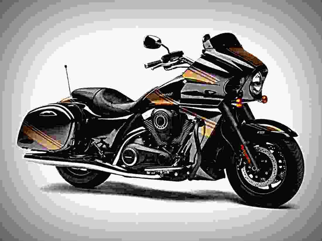 Kawasaki Vulcan 1700 Vaquero ABS 2019 1 motorbike A4 Photo Print