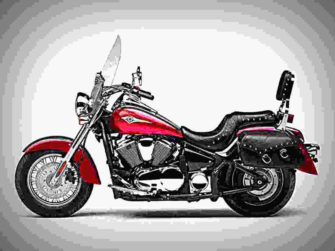 Kawasaki Vulcan 900 Classic 2018 1 motorbike A4 Photo Print