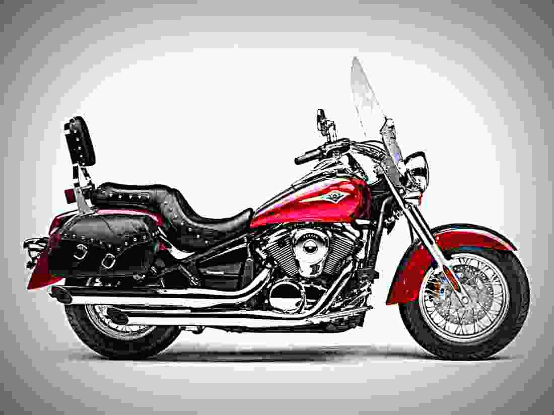 Kawasaki Vulcan 900 Classic 2018 3 motorbike A4 Photo Print