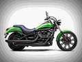 Kawasaki Vulcan 900 Custom 2018 2 motorbike A4 Photo Print