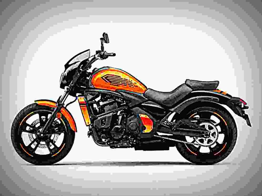 Kawasaki Vulcan S ABS Cafe 2019 2 motorbike A4 Photo Print