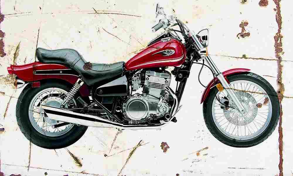 Kawasaki Vulcan500 2004 Aged Vintage A4 Photo Print
