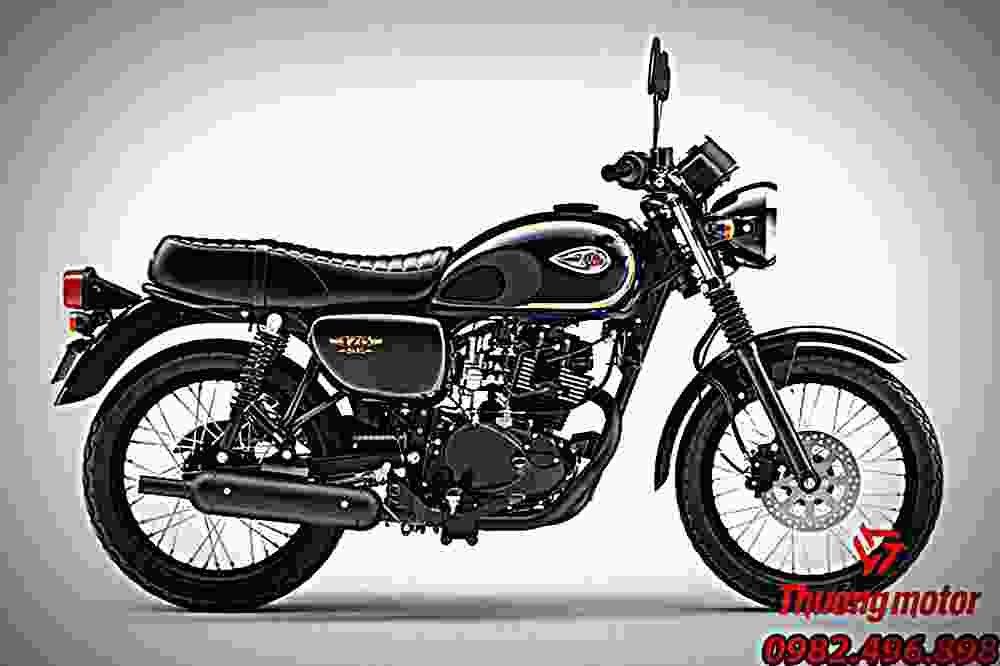 Kawasaki W175 SE 2018 1 motorbike A4 Photo Print