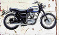 Kawasaki W650 1999 Aged Vintage A4 Photo Print