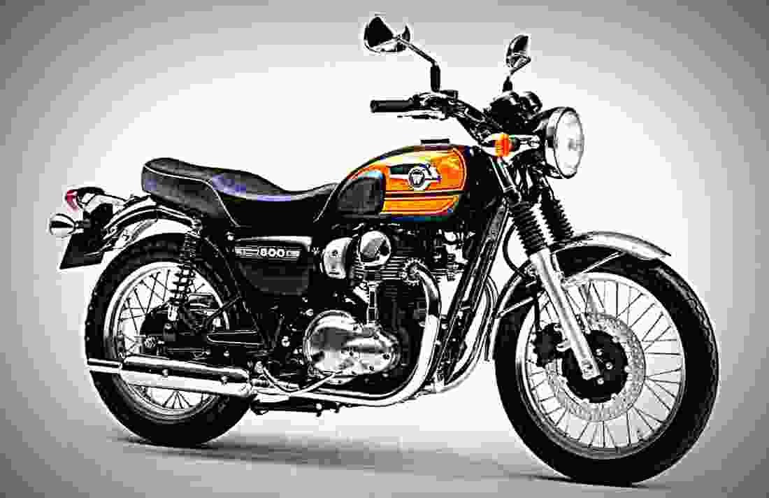 Kawasaki W800 Final Edition 2017 3 motorbike A4 Photo Print