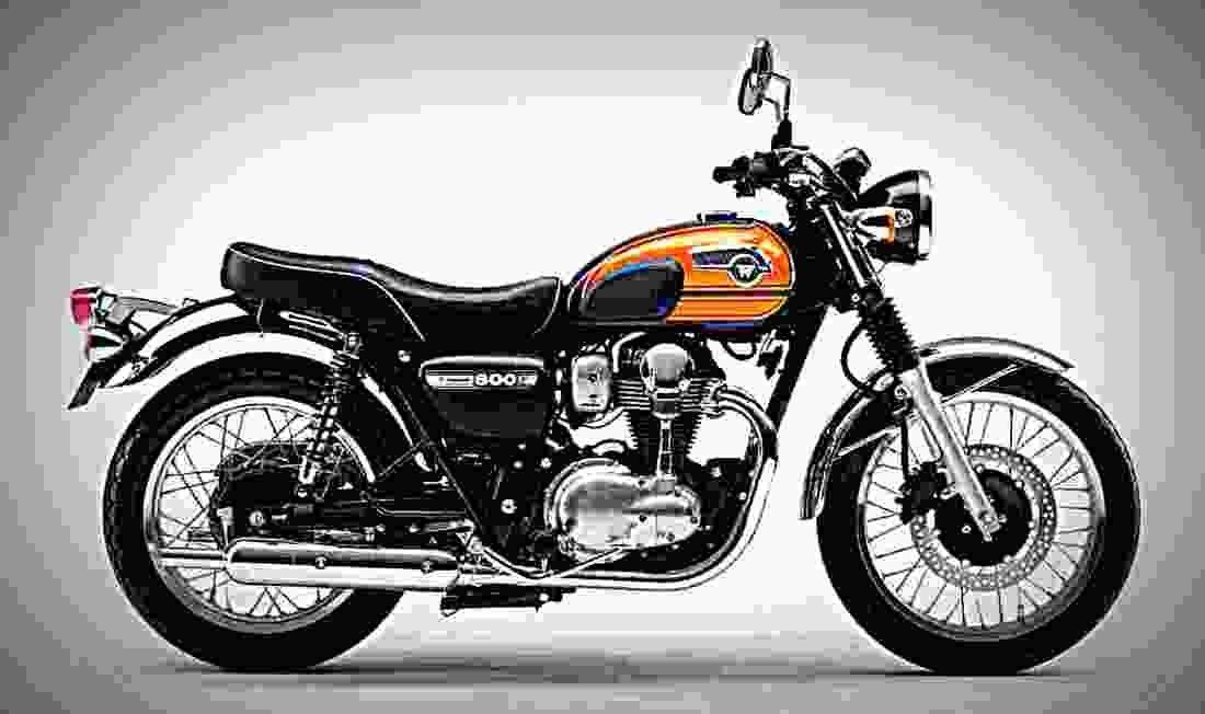 Kawasaki W800 Final Edition 2017 4 motorbike A4 Photo Print