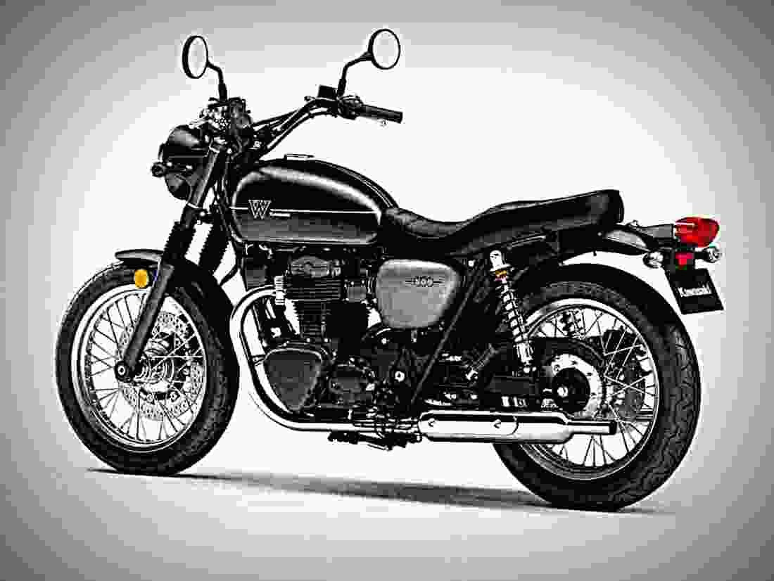 Kawasaki W800 Street 2019 1 motorbike A4 Photo Print