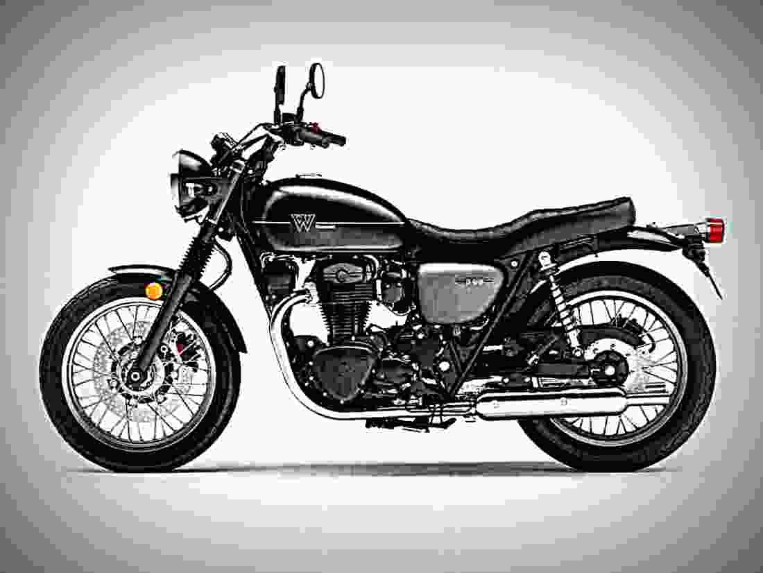 Kawasaki W800 Street 2019 3 motorbike A4 Photo Print