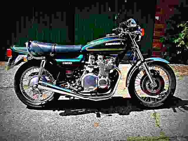 Kawasaki Z 1000 1976 1 motorbike A4 Photo Print